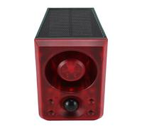 VBESTLIFE Avertisseur Solaire à Mouvement avec Télécommande pour Maison | 3 modes avec 3 niveaux de volume, 6 LED rouges clignotantes avec stroboscope