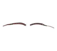 VBESTLIFE Bande de Maquillage Lumineuse pour Cils, Lampe LED élégante pour Faux-cils, pour Spectacles D'événements, Barres, Batterie CR2032 (rouge)