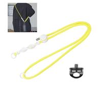 VBESTLIFE Bandoulière de Caméra de Sport, Longe de Cou en Nylon Réglable avec Une Boucle de Fil et à Libération Rapide de 1/4 ", Compatible avec des Caméras d'action (Yellow)