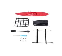 VBESTLIFE Barres de Toit de Voiture Rc avec Coffre à Bagages et Ensemble de canoë pour Voiture Télécommandée, Accessoires de Mise à Niveau pour Modèle de Véhicule, Construction en Plastique Durable,