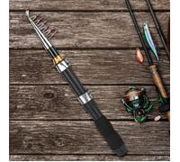 VBESTLIFE bâton de pêche Petit poteau de mer canne à pêche sur glace portative à pôle court Mini outils de pêche en mer