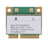 VBESTLIFE BE200HMW Mini PCI E WiFi 7 Carte, Bluetooth 5.4, 8774Mbps 2 Bande Gigabit sans Fil Carte Réseau pour pour Linux, pour Chrome OS (Pas d'antenne)