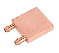 VBESTLIFE Bloc de Refroidissement à Eau en Cuivre pour GPU Carte | Canal d\'écoulement rond interne de 6 mm, Taux de fuite inférieur à 6mbar.l s, Convient aux conduites d\'eau de 7 mm, buse