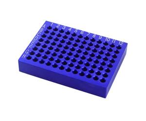 VBESTLIFE Bloc de Refroidissement PCR 96 Puits Réutilisable pour Tubes de | Pour le Contrôle de la Température des échantillons de Laboratoire, Compatible avec les Bandes de 8 Tubes et les Tubes