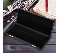 VBESTLIFE Boîte à Anches pour Hautbois, Support à Anches en Bois avec Design Résistant à l'humidité, étui de Rangement Portable pour 12 Pièces, Couverture élégante en Cuir PU, Organisateur de (20PCS)