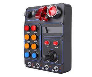 VBESTLIFE Boîte de Boutons de Course Multifonctions RVB pour une Simulation de Conduite Réaliste sur PC, Boîtier de Commande avec Port USB