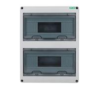 VBESTLIFE Boîte de Disjoncteur, Boîte de Protection de Distribution 24 Voies, Couvercle Transparent étanche IP65, monté pour le Commerce Industriel Domestique