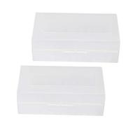 VBESTLIFE Boîte de Rangement de Batterie, 2 pièces conteneur de boîte de Batterie étanche Blanc, étui de Rangement pour Organisateur de Batterie pour Deux Batteries 20700/