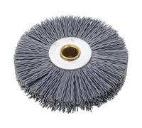 VBESTLIFE Brosse de Machine à Clés, Brosse à Roue Métallique Sertie Efficace pour la Précision de L'ébavurage des Clés, Compatible avec BRAVO PROFESSIONAL 80x20x10mm