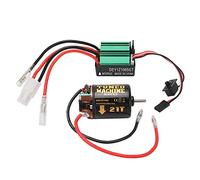 VBESTLIFE Brushed Motor ESC Combo, Brushed Motor ESC Combo with 540 21T Brushed Motor 65A Waterproof Green Brushed ESC RC Car Complete Motors Electric Motors & Parts