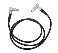 VBESTLIFE Câble d'alimentation Mâle à 2 Broches à Angle Droit, Câble Compatible 0B de 34,3 Pouces pour émetteur Vidéo de Caméra