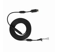 VBESTLIFE Câble de Manette de Jeu USB 4 Broches, Fil de Contrôleur Détachable de Remplacement pour 360, 8,2 Pieds et Cordon de Charge, Adaptateur USB 4 Broches, Noir (Black)
