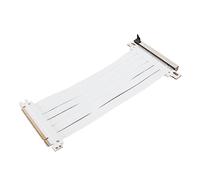 VBESTLIFE Câble de Riser D'extension PCIE 3.0 X16, Câble D'extension de Carte Graphique GPU de Port PCIE Flexible à Grande Vitesse de 180 Degrés (Blanc)
