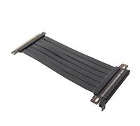 VBESTLIFE Câble de Riser D'extension PCIE 3.0 X16, Câble D'extension de Carte Graphique Haute Vitesse GPU à Angle Droit Flexible monté Verticalement (Noir)