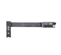 VBESTLIFE Câble d'extension PCIe, Adaptateur M.2 vers PCIe 4.0 X4 Riser 64 Gbit/s pour NVMe 2230/2242/2260/2280, Convertisseur de clé M.2 vers Emplacement avec FPC 0,3 Mm pour Boîtier PC Compact