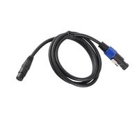 VBESTLIFE Câble D'extension Speakon vers XLR, Câble D'extension Speakon Femelle vers XLR 3 Broches Mâle pour Amplificateur DJ PA Stage, 5,9 Pieds