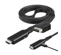 VBESTLIFE Câble HDMI pour Console P2 et P1, Adaptateur P1/P2 vers HDMI avec Véritable Sortie de Signal RVB, Cordon de Conversion Vidéo pour Console de Jeu