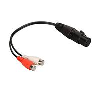 VBESTLIFE Câble Répartiteur XLR vers 2, XLR Femelle vers 2 Femelle Y, Câble Double 3 Broches vers 1 XLR Femelle vers Femelle, pour Console de Mixage, Amplificateur de Puissance,
