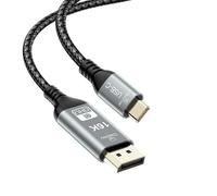 VBESTLIFE Câble USB C vers DisplayPort de 6,6 Pieds, 16K 60 Hz 8K 120 Hz 4K 240 Hz, Cordon Unidirectionnel de Type C vers DisplayPort 2.1