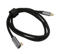VBESTLIFE Câble USB C vers USB C à Angle Droit, Prend en Charge la Charge Rapide PD 100 W, Transfert de Données 10 Gbit/s, Vidéo 4K à 60 Hz, Câble USB3.1 GEN2 90° pour Steam Deck (150 cm)