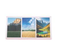 VBESTLIFE Cadre Photo, Cadre Photo PC Transparent à 3 Ouvertures, Prend en Charge le Placement Horizontal et Vertical, pour les Photos de 3 Pouces, Ainsi que les Billets, les Billets de