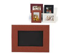 VBESTLIFE Cadres D'images en Cuir, Cadre Photo en Cuir PU Vintage élégant pour Affichage de Table, Porte-Images 4x6 pour Photo de 6 Pouces, pour Décoration Intérieure (Brown)