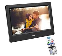 VBESTLIFE Cadres Photo numériques de 7 Pouces avec écran de Haute résolution 1024 x 600 et Afficher de la Musique/vidéo/eBook/Horloge/Calendrier pour la Maison et Le Bureau(EU)