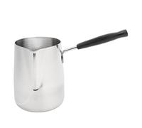 VBESTLIFE Cafetière Turque, Chauffe-plat en Acier Inoxydable 304 avec Poignée en Bois et Bec Verseur en Forme de Bec D'aigle, Idéale pour Faire Fondre le Lait, le Beurre et le Chocolat, et (350ML)