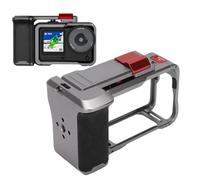 VBESTLIFE Cage de Caméra en Alliage D'aluminium pour Action 6/5 Pro/4, Cadre de Protection de Caméra d'action de Conception Modulaire avec Poignée Antidérapante et Support de Chaussure