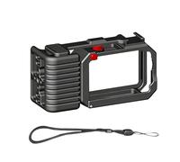 VBESTLIFE Cage de Poignée de Caméra pour Action 6, Cadre de Protection en Alliage D'aluminium avec obturation à Dégagement Rapide, Trous Filetés 1/4 et Support de Chaussure Froide