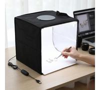 VBESTLIFE Caisson Lumineux de Photographie, Caisson Lumineux de Studio Photo à intensité Variable de 12 X 12 Pouces avec 120 Perles LED et 10 Niveaux de luminosité pour L'affichage du