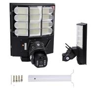 VBESTLIFE Caméra de sécurité pour Lampadaire Solaire 2 en 1 pour L'extérieur, Double Objectif Full HD 1080P, Connexion 4G, Détection Humaine, Audio Bidirectionnel, étanche à l'eau