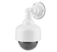 VBESTLIFE Caméra de Surveillance factice pour intérieur/extérieur avec lumière LED Clignotante, Rotation à 360 degrés, sans Fil, Alimentation par Batterie