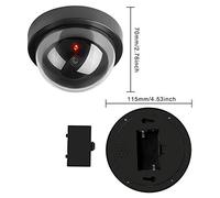 VBESTLIFE Caméra de Vidéosurveillance Factice de sécurité en Forme de Dôme, Finition Soignée, Moniteur de Modélisation Réaliste, Efficace et économique, ABS Noir, 1 Paquet pour Les Familles, Les