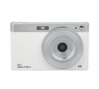 VBESTLIFE Caméra Numérique 4K 50MP avec Autofocus AF, écran HD de 2,88 Pouces 16x Zoom Macro Portable LED de Remplissage LED pour Faible luminosité pour la Création de Contenu (White)