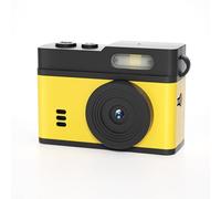 VBESTLIFE Caméra Porte-clés, Caméra Compacte 1080P HD 12MP avec Lumière de Remplissage LED, écran de 0,96 Pouces, pour la Photographie de Voyage en Plein Air (Noir Jaune)