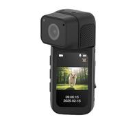 VBESTLIFE Caméra Usée de 2,7k, Caméra de Sport Portable de 64 Go 170 ° avec Longe Magnétique et Objectif Rotatif 180 °, pour Voyager, Marche d'animaux (Black)