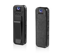VBESTLIFE Caméra Vidéo Portable HD 1080P, Objectif Rotatif à 180 Degrés,Nocturne, Conception à Clip Arrière, avec Grand Angle de 140 Degrés pour L'extérieur, Le Cyclisme