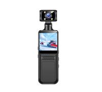 VBESTLIFE Caméscope de Poche 4K, Caméra d'action Compatible WiFi avec Photos de 40 MP, Objectif Grand Angle de 135 °, Tête de Rotation 180 °, Affichage de 1,3 Pouce, pour la Vidéo Vlog de