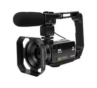 VBESTLIFE Caméscope WiFi Vlog 8K 96MP avec Zoom Numérique 18X | Deux Batteries 1 500 MAh, écran Tactile 3 Pouces, Microphone Externe, Pare-soleil, Stabilisateur, Télécommande