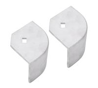 VBESTLIFE Capuchons d'angle de Pont de Bateau Ponton, Aluminium Arrondi à 90 Degrés de 2-1/2 Pouces à -5/8 Pouces de Hauteur, Matériel de qualité Marine, Diagonale de 4-1/16 à 4-3/16, Lot de