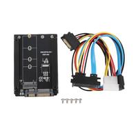VBESTLIFE Carte D'Adaptateur NGFF to Serial ATA3.0, Clé M2 B + M SSD Adaptateur SSD Adapter 6G Interface avec Câble Série ATA22