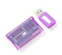 VBESTLIFE Carte Flash GBA, Cartouche de Jeu Flash Haute Vitesse de 2 Go avec Lecteur de Carte pour Consoles de Jeu GBA/SP/SP/IDS/Lite