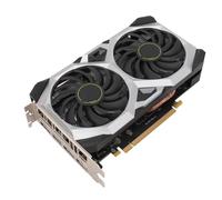 VBESTLIFE Carte Graphique 1660 6 Go, GDDR6 192 Bits GPU, Carte Vidéo de Jeu PCIE 3.0 X16, Carte Graphique Informatique de Bureau avec 1 HDMI, 3 Ports DP