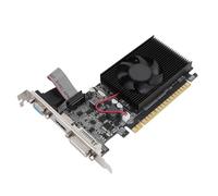 VBESTLIFE Carte Graphique GT610 2GB, DDR3 64 Bits GPU, PCIE 2.0 16x Carte Vidéo de Jeu, Carte Graphique à Profil Bas de Bureau avec HDMI, DVI, Ports VGA
