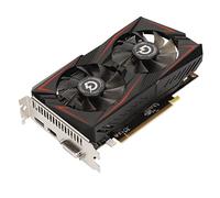 VBESTLIFE Carte Graphique RX550 4G, GDDR5, 128 Bits, PCIE 2.0, 1071/6000 MHz, 3840 X 2160, Carte Vidéo de Jeu avec DVI, DP, Interface HDMI, Double Ventilateur de Refroidissement
