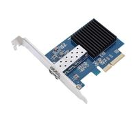 VBESTLIFE Carte NIC PCIe X4 10 Gbit/s, Carte Réseau Fibre Optique avec Port SFP Unique, Prise en Charge pour Winds Server/Linux
