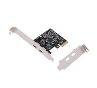 VBESTLIFE Carte PCIE vers USB 3.2 Gen 1, Adaptateur D'extension de Ports Double Type C 5 Gbit/s avec Carte USB D'en-tête de Panneau Avant, pour Wins pour Linux et pour OS X