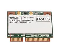 VBESTLIFE Carte Réseau pour Ordinateur Portable AR9382 AR5BHB116, Mini Carte PCIE WiFi 2,4/5GHz 300Mbps pour Win 7 8 8.1 10, pour Linux, pour ISUS, pour MSI, pour Clevo, pour Hasee