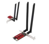 VBESTLIFE Carte WiFi 6E PCIe AX4200Mbps Tri Band, Adaptateur de Bureau BT5.2 pour wins 10/11, avec sécurité WPA3 et Double Antennes
